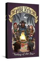 Life of a Pirate - Turkey of the Sea-Lantern Press-Stretched Canvas