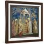 Life of Chris, Presentation at the Temple-Giotto di Bondone-Framed Art Print