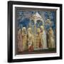 Life of Chris, Presentation at the Temple-Giotto di Bondone-Framed Art Print