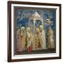 Life of Chris, Presentation at the Temple-Giotto di Bondone-Framed Art Print