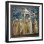 Life of Chris, Presentation at the Temple-Giotto di Bondone-Framed Art Print