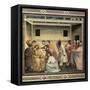 Life of Christ: Flagellation-Giotto di Bondone-Framed Stretched Canvas