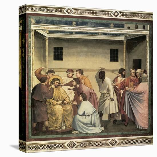 Life of Christ: Flagellation-Giotto di Bondone-Stretched Canvas