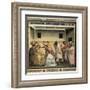 Life of Christ: Flagellation-Giotto di Bondone-Framed Art Print