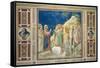 Life of Christ, Raising of Lazarus-Giotto di Bondone-Framed Stretched Canvas