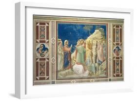 Life of Christ, Raising of Lazarus-Giotto di Bondone-Framed Art Print