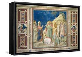 Life of Christ, Raising of Lazarus-Giotto di Bondone-Framed Stretched Canvas