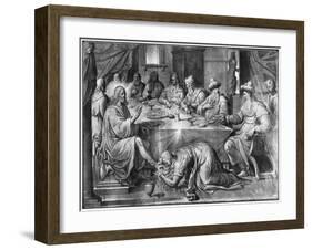 Life of Christ, the Meal at the House of Simon the Pharisee-Henri Lerambert-Framed Giclee Print