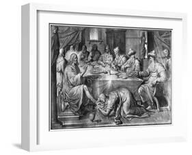 Life of Christ, the Meal at the House of Simon the Pharisee-Henri Lerambert-Framed Giclee Print