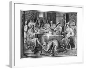 Life of Christ, the Meal at the House of Simon the Pharisee-Henri Lerambert-Framed Giclee Print