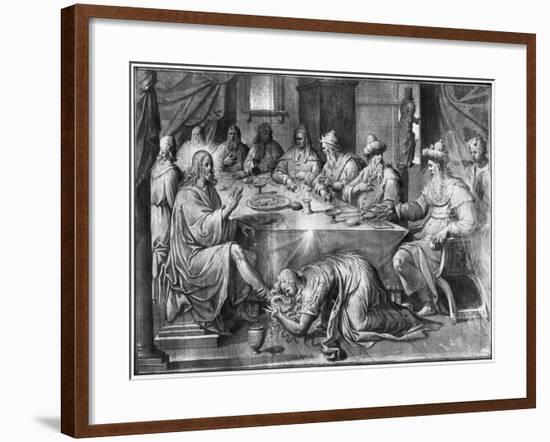 Life of Christ, the Meal at the House of Simon the Pharisee-Henri Lerambert-Framed Giclee Print