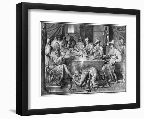 Life of Christ, the Meal at the House of Simon the Pharisee-Henri Lerambert-Framed Giclee Print