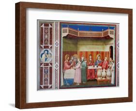 Life of Christ, The Wedding at Cana-Giotto di Bondone-Framed Art Print