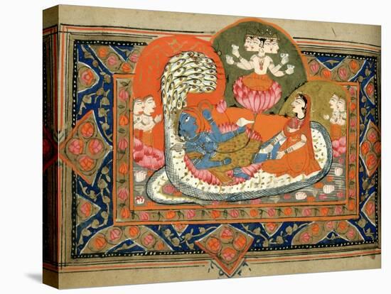 Life of Krishna, C18th - 19th Century-null-Stretched Canvas