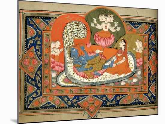 Life of Krishna, C18th - 19th Century-null-Mounted Giclee Print