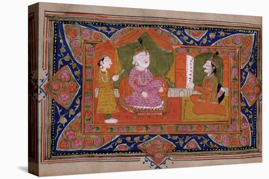 Life of Krishna, C18th - 19th Century-null-Stretched Canvas