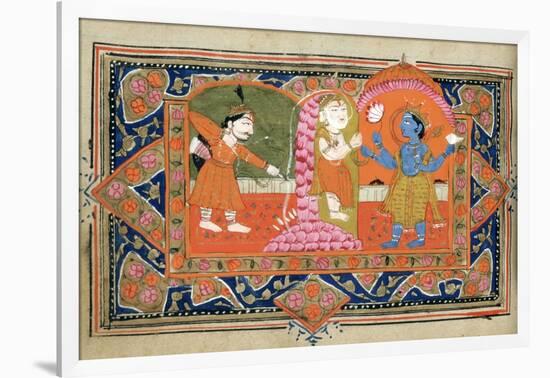 Life of Krishna, C18th - 19th Century-null-Framed Giclee Print