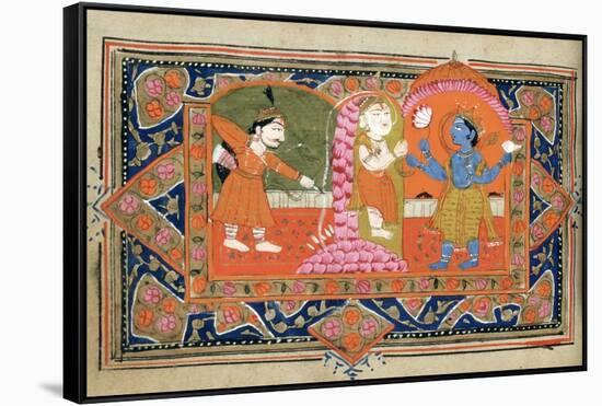 Life of Krishna, C18th - 19th Century-null-Framed Stretched Canvas