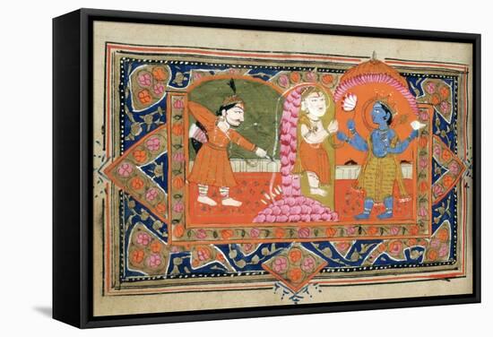 Life of Krishna, C18th - 19th Century-null-Framed Stretched Canvas