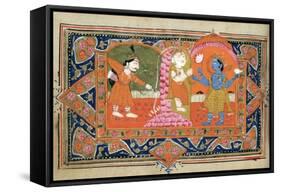 Life of Krishna, C18th - 19th Century-null-Framed Stretched Canvas