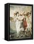 Life of Pulcinella-Giovanni Battista Tiepolo-Framed Stretched Canvas