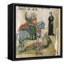 Life of St. George and St. Margaret, Dragon-Miniatore veronese-Framed Stretched Canvas