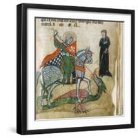 Life of St. George and St. Margaret, Dragon-Miniatore veronese-Framed Art Print