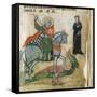 Life of St. George and St. Margaret, Dragon-Miniatore veronese-Framed Stretched Canvas