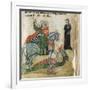 Life of St. George and St. Margaret, Dragon-Miniatore veronese-Framed Art Print