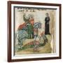 Life of St. George and St. Margaret, Dragon-Miniatore veronese-Framed Art Print