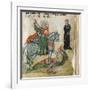 Life of St. George and St. Margaret, Dragon-Miniatore veronese-Framed Art Print