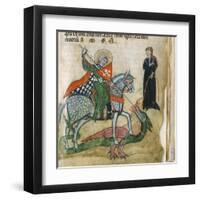 Life of St. George and St. Margaret, Dragon-Miniatore veronese-Framed Art Print