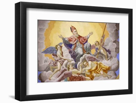 Life of St. Nicolas in Saint-Nicolas de Veroce church, Haute Savoie, France-Godong-Framed Photographic Print