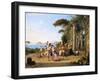 Life of the Italian People, Pozzuoli. Ca. 1823-Franz Ludwig Catel-Framed Giclee Print