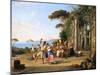 Life of the Italian People, Pozzuoli. Ca. 1823-Franz Ludwig Catel-Mounted Giclee Print