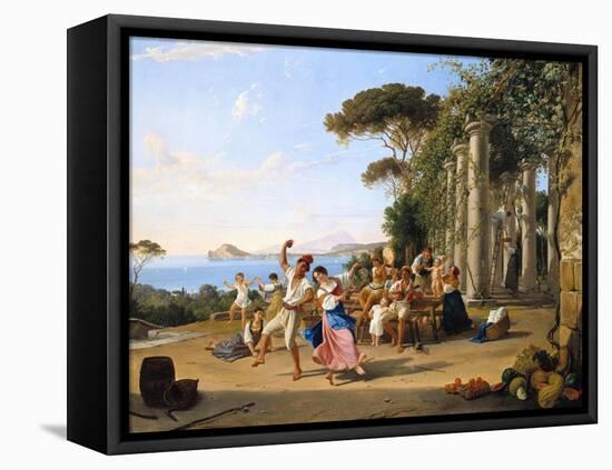 Life of the Italian People, Pozzuoli. Ca. 1823-Franz Ludwig Catel-Framed Stretched Canvas