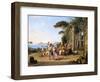 Life of the Italian People, Pozzuoli. Ca. 1823-Franz Ludwig Catel-Framed Giclee Print