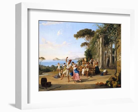 Life of the Italian People, Pozzuoli. Ca. 1823-Franz Ludwig Catel-Framed Giclee Print