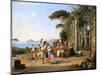 Life of the Italian People, Pozzuoli. Ca. 1823-Franz Ludwig Catel-Mounted Giclee Print