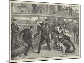 Life on Board a Man-Of-War, Junior Officers at Hockey-William Heysham Overend-Mounted Giclee Print