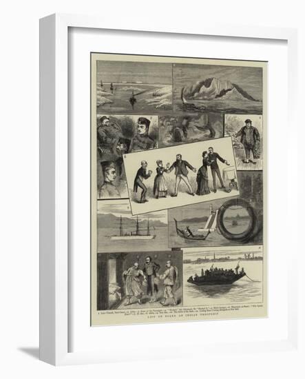 Life on Board an Indian Troopship-null-Framed Giclee Print