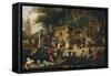 Life on the Canals-Valentin Bing-Framed Stretched Canvas