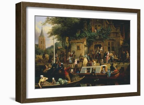 Life on the Canals-Valentin Bing-Framed Giclee Print