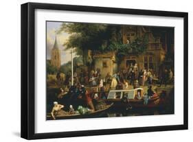 Life on the Canals-Valentin Bing-Framed Giclee Print