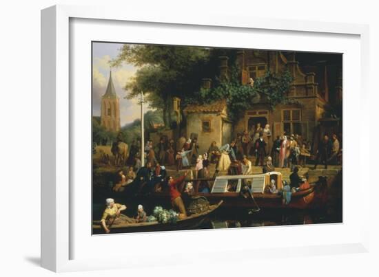 Life on the Canals-Valentin Bing-Framed Giclee Print