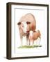 Life on the Farm Animal Element I-Kathleen Parr McKenna-Framed Art Print