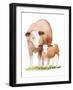 Life on the Farm Animal Element I-Kathleen Parr McKenna-Framed Art Print