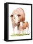 Life on the Farm Animal Element I-Kathleen Parr McKenna-Framed Stretched Canvas
