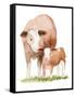 Life on the Farm Animal Element I-Kathleen Parr McKenna-Framed Stretched Canvas