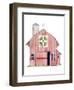 Life on the Farm Barn Element I-Kathleen Parr McKenna-Framed Art Print